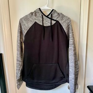 Black Heather hoodie fleece lined!